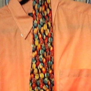 Men's button down shirt large St Croix with matching melancholy or fruit